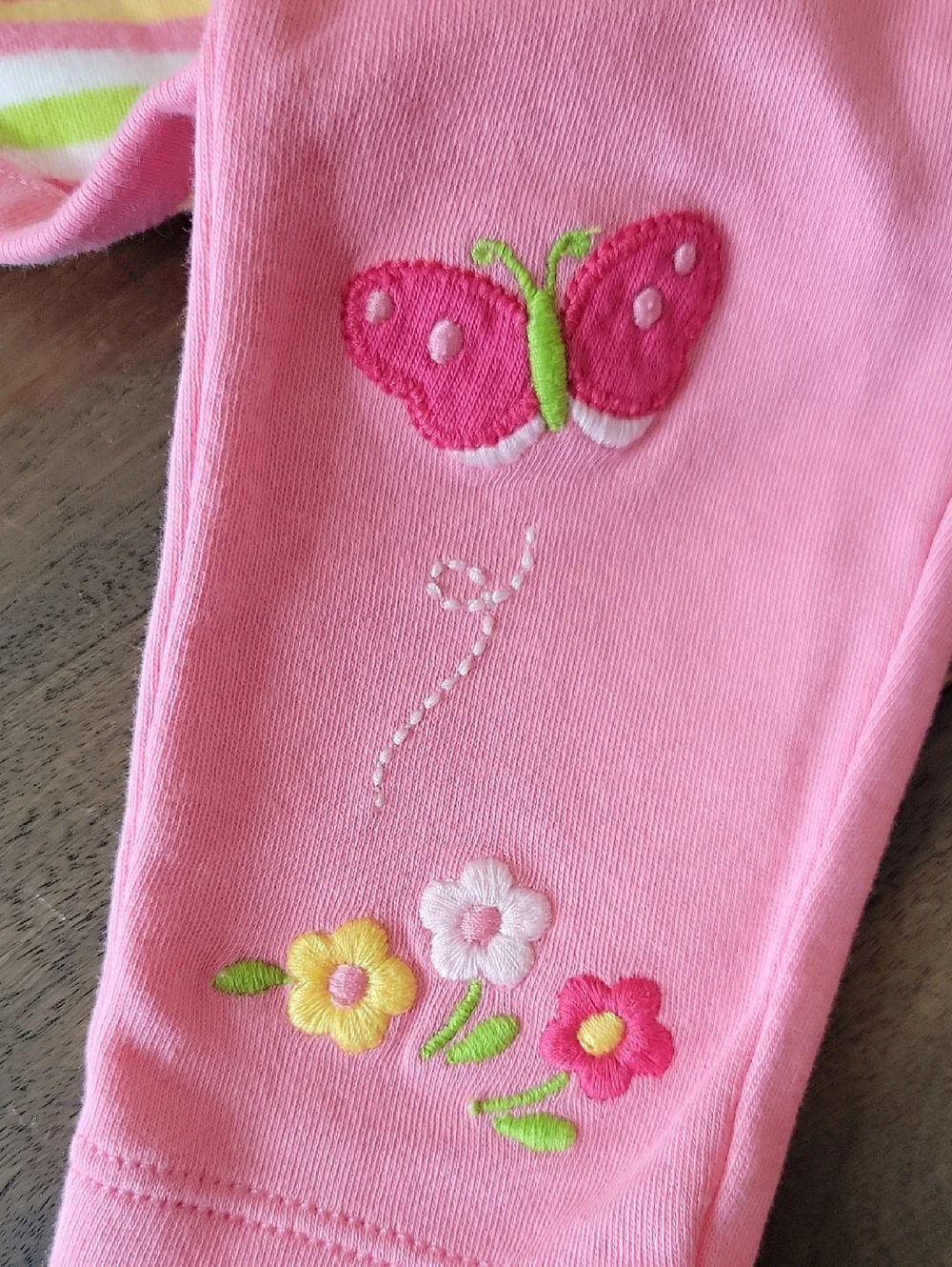 Gymboree BRAND NEW BABY BUTTERFLY Embroider Two Piece Coordinating Set Sz 6-12M